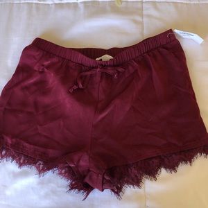 Satin shorts